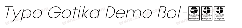 Typo Gotika Demo Bol字体转换